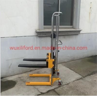 400kg Manual Hydraulic Jack Hand Pallet Lift Stacker Drum Stacker