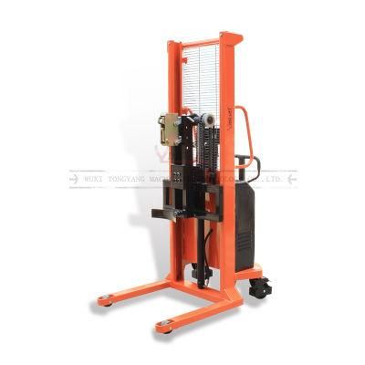 Transporting and Lifting The Upright Drums Dt500-1 Electric Drum Stacker with Scale