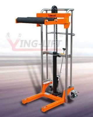 PF4120r Optional Galvanized Steel Roller Roll Lifter 400kg Paper Roll Stacker