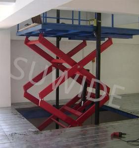 Loading 2t Cargo Lift Hydraulic Vertical Goods Lift Platform Wall Mounted Goods Lift