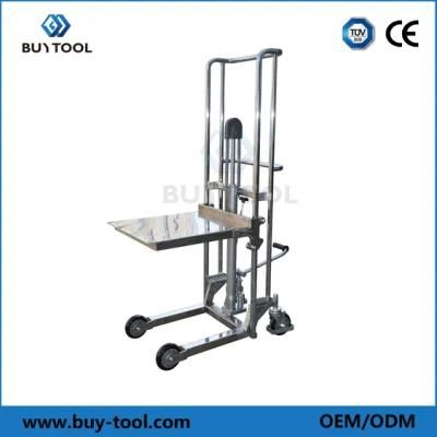 Light Duty Manual Stainless Steel Stackers, 400kg Capacity