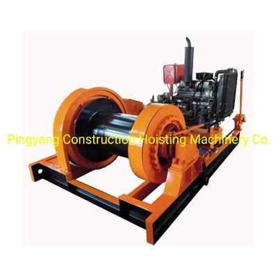 Petrol Engine Powered Winch 3000kg 5000kg 8000kg 10, 000 Kg Lbs Capacity Lifting or Pulling