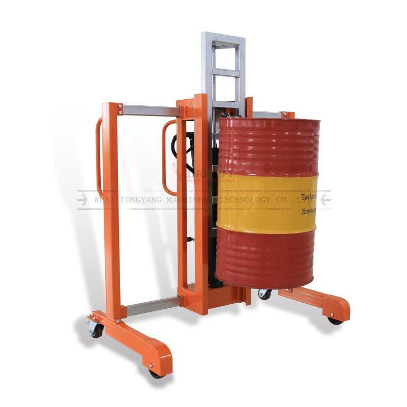 China Manufacturer Supply Manual Hydraulic Drum Stacker with Loading Capacity 380kg for Sales