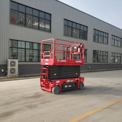 ISO, CE Approved DC 24V Powered Vertical Hydraulic Electric Mobile Scissor Man Lift Table