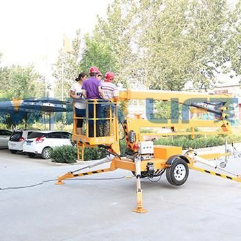 Ce Approved 6-18m Hydraulic Trailer Mounted Compact Boom Lift