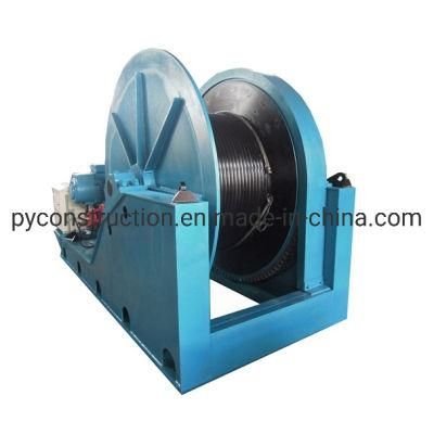 Ming Hoist Winch 20ton 25ton 30ton First Drum Brake Second Disc Brake Clamp Drum Double Safe