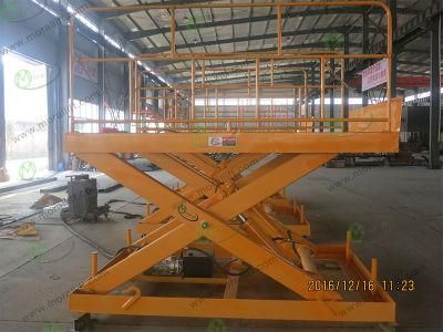 1000kg Hydraulic Forklift Scissor Dock Lift with CE