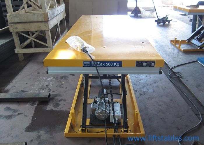 Buytool Hw500L Electric Heavy Duty Scissor Lift Table Hydraulic Lifting Table