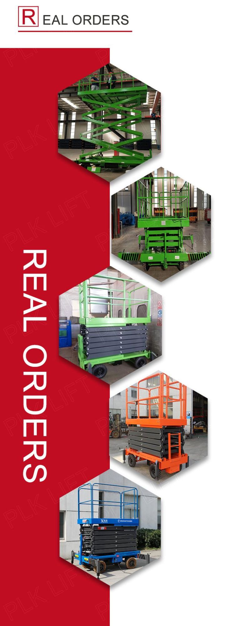 China 6m Through 18m Manual Electric Self Propelled Hydraulic Scissor Lift