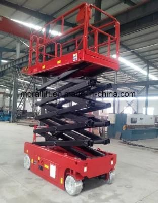 Four Wheels Mobile Scissor Platform Lift