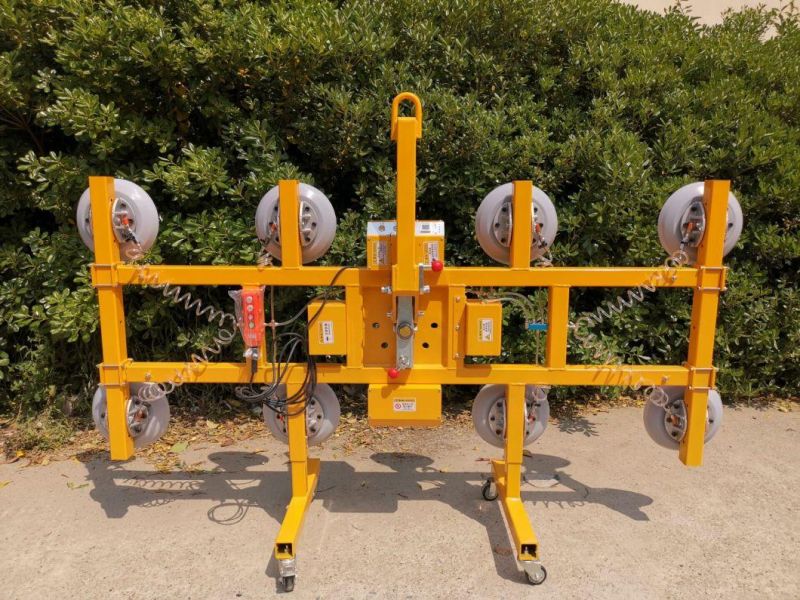 CE Battery Pneumatic Vacuum Lift Suction Cups Glass Lifter for Glass Workshop