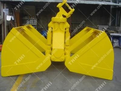 5m3 Motor Hyfraulic Two Shell Grab Bucket for Handling Bulk Cargo