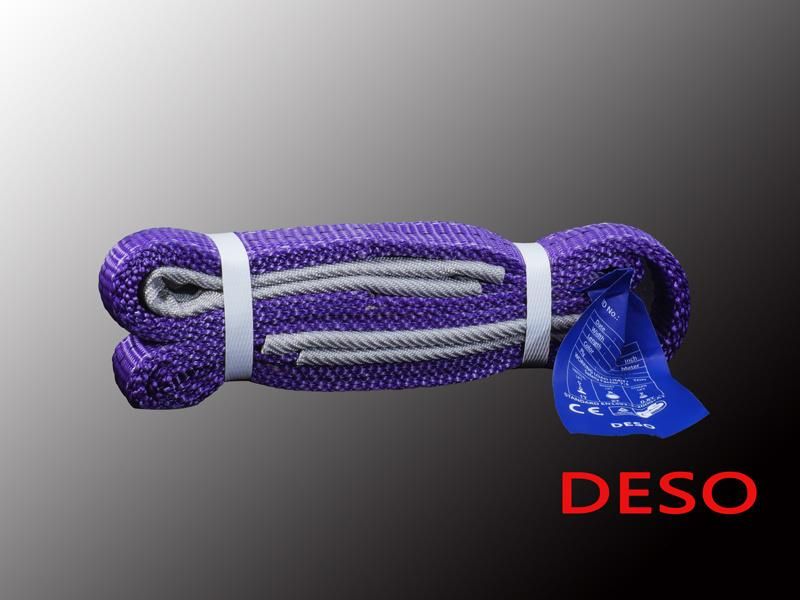 Different Colors Nylon / Polyester Flat Webbing Sling for Lifting