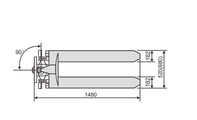 Manual Hydraulic High Lift Scissor Truck Capacity 1000kg