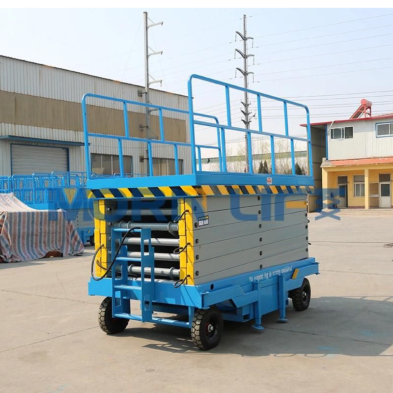 18m Working Height Aerial Work Platform Mobile Scissor Lift