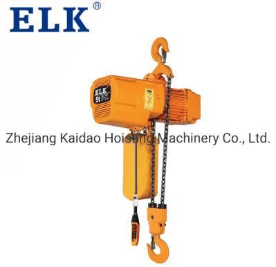 Elk 2ton Double Speed Electric Chain Hoist with Trolley
