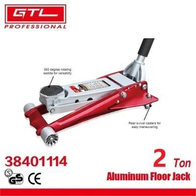 2ton Red Hydraulic Trolley Lifting Jack 90-440mm Lifting Range Aluminium Racing Jack (38401114)