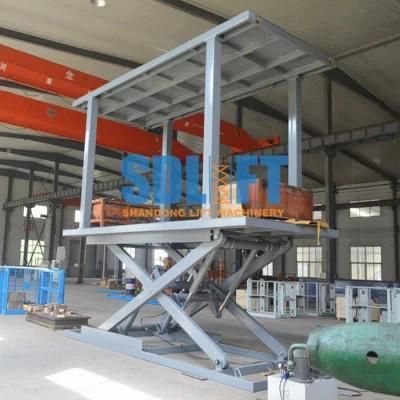 Fix Underground Scissor Hydraulic Double Parking Car Lift for Sale