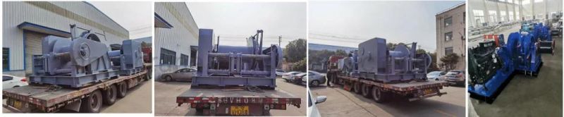 Marine Hydraulic One Drum Towing Winch Diesel Engine Double Power Driven Marine Winch