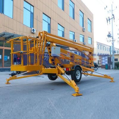Morn China 10m Cherry Picker for Sale Trailer Boom Lift