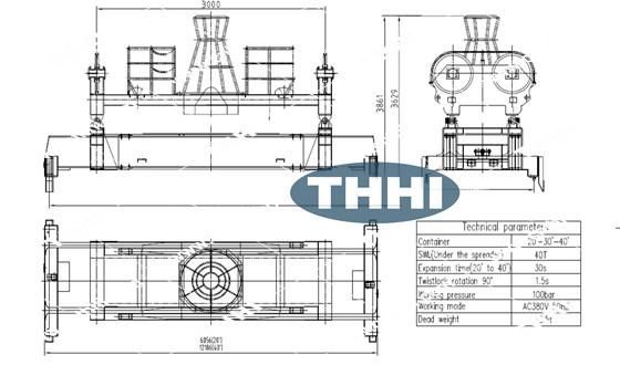 Electric Hydraulic Telescopic Container Spreader