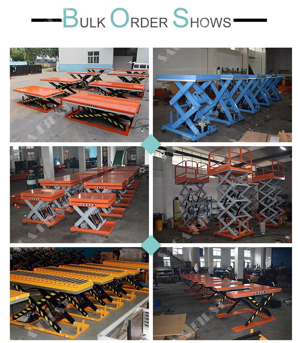 Small Hydraulic Stationary Scossor Lift Table Lift Platform