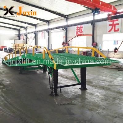 10ton Capacity Malaysia Mobile Yard Ramp, Hydraulic Container Load Ramp for Malaysia