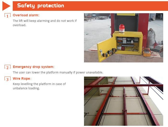 500kg Small Mezzanine Floor Hydraulic Goods Lift Height to 3.5m