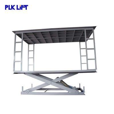 Basement Underground Use Two Platforms Car Scissor Lift