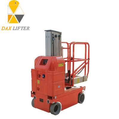 Aluminum Material Made Good Standard Hydraulic Drive Man Lifter Machine