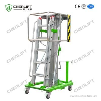 4.6m Manual Winch Elevating Lift Table with 125kg Load Capacity