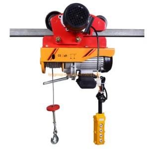 Small Crane 220V Hoist Winch Lifting Hoist Wire Rope Mini Electric Hoist