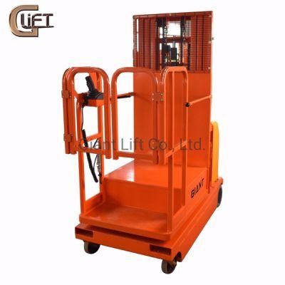 Full Electric Aerial Order Picker Low Profile Hydraulic Self Propelled Order Picker Cargo Lifting Work Positioner (FSEP)