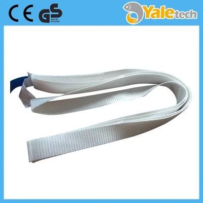 Polyester White Color Endless Webbing Sling Ring Single Ply