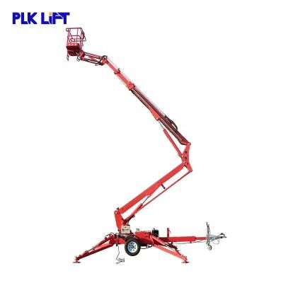 Hydraulic Diesel Motor Powered Towable Boom Lift Cherry Pickers for Sale