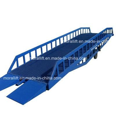 Mobile hydraulic 8ton loading dock ramp for trucks with CE