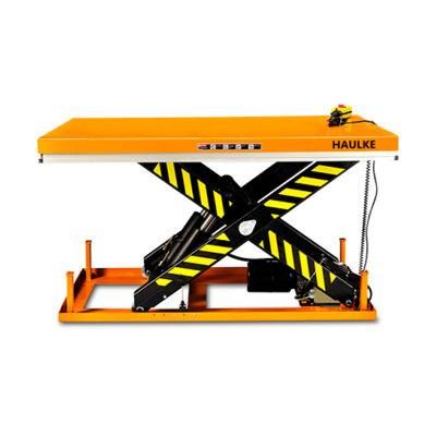 Heavy Duty Electric Hydraulic Single Fork Stationary Lift Table with Large Platform