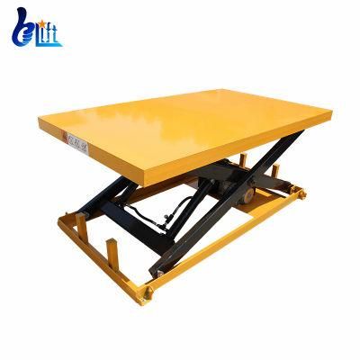 Electric Scissor Lifter 1 Ton Hydraulic Cargo Motor Table Lift