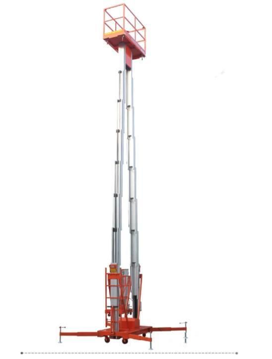 10m Mobile Telescopic Aluminum Alloy Working Ladder Lifting Platforms for Sale