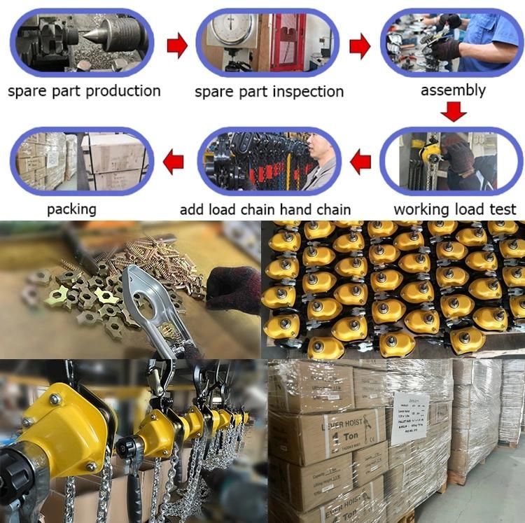 High Quality Aluminium Alloy Mini Lever Hoist 250kg Galvanized Chain Hoist