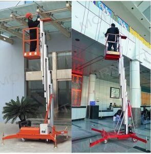 2018 Lifting 10m Height Manual Man Lift Made in China