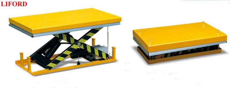 4t Electric Hydraulic Table Used Stationary Scissor Lift Platform