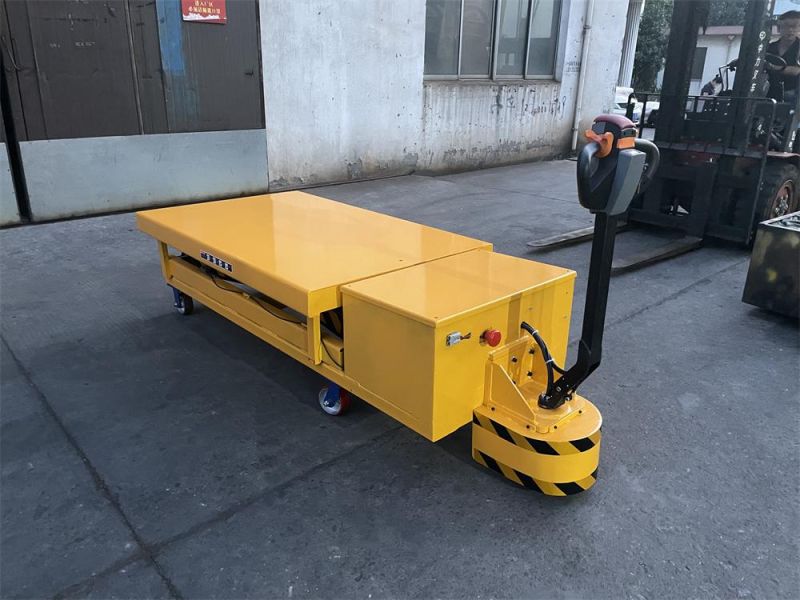Battery Powered 220V Mobile Electric Self-Propelled Hydraulic Scissor Lift Platform Table