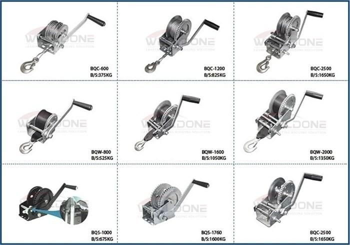 Easy Handling 2000lbs Steel Cable Boat Anchor Winch