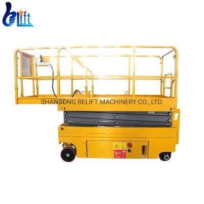 Construction Equipment 12m Electric Self Driven Machine Scissor Lift