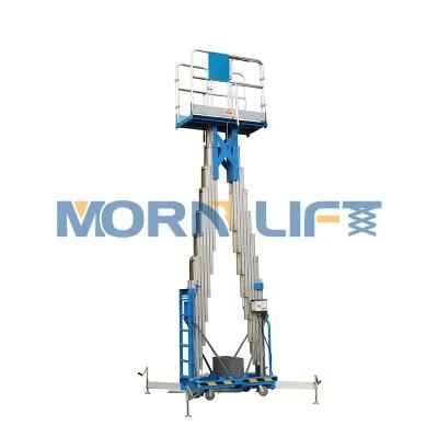 Two Mast Aerial Work Table Hydraulic Aluminum Lift Platform