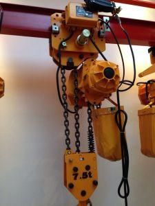 7.5ton with Monorail Trolley Type Electric Chain Hoist