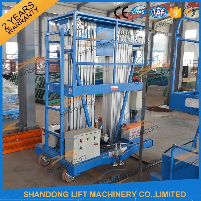 Hydraulic Vertical Aluminium Indoor Lift Table for Hotel Maintenance