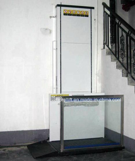 Hydraulic stationary wheelchair accessible lift with CE