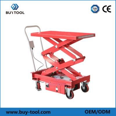 Mobile Electric Hydraulic Scissor Lift Table for Carrying Cargo / Feeding Platform